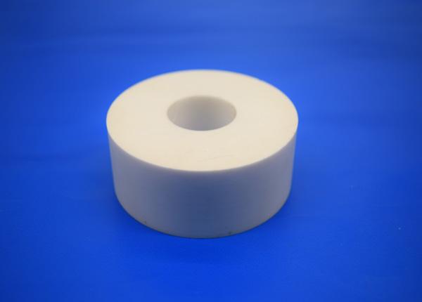 Wear Resistant Industrial Machine Parts , Zirconia Ceramic Parts Thick Wall Sleeve Size Customized