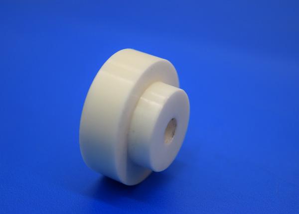 Wear Resistant Industrial Machine Parts , Zirconia Ceramic Parts Thick Wall Sleeve Size Customized