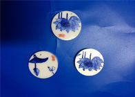 Beautiful Zirconia Ceramic Parts Fashionable Decorative Ceramic Disc With Pinting
