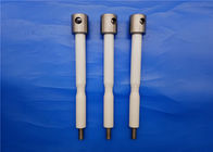 Industrial Ceramic Parts Zirconia Ceramic With  Shaft Rod / Plunger Rod Threaded