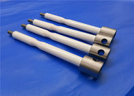Advanced Zro2 Zirconia Ceramic Rod / Plunger Rod With Stainless Steel Threaded