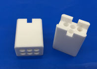 Insulation Zirconia Ceramic Guide Blocks Connector Seat With Holes / Ceramic Fittings