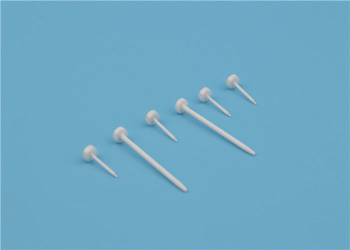 Smooth Polished Small Zirconia Ceramic Pins White with High Density Durable