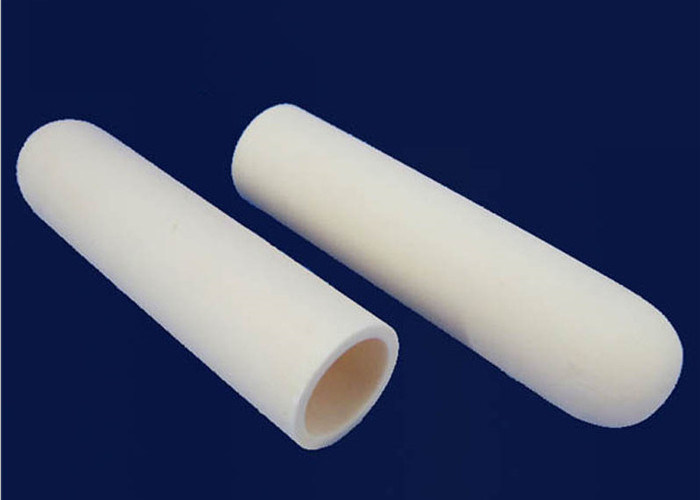 Closed One End C799 Alumina Ceramic Insulator Tube High Temperature