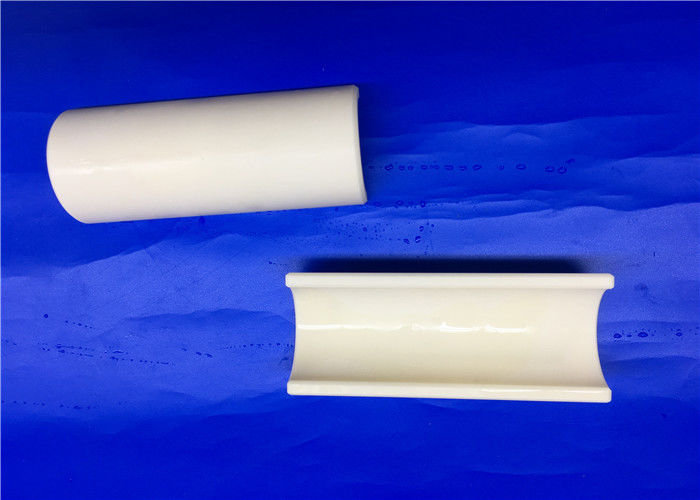 Thermal Shock Resistant Alumina Ceramic Half Tube For Furnace  Smooth Surface