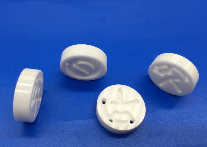 Zirconia Ceramic Disc / Round Ceramic Block with Holes Slot Pattern Design
