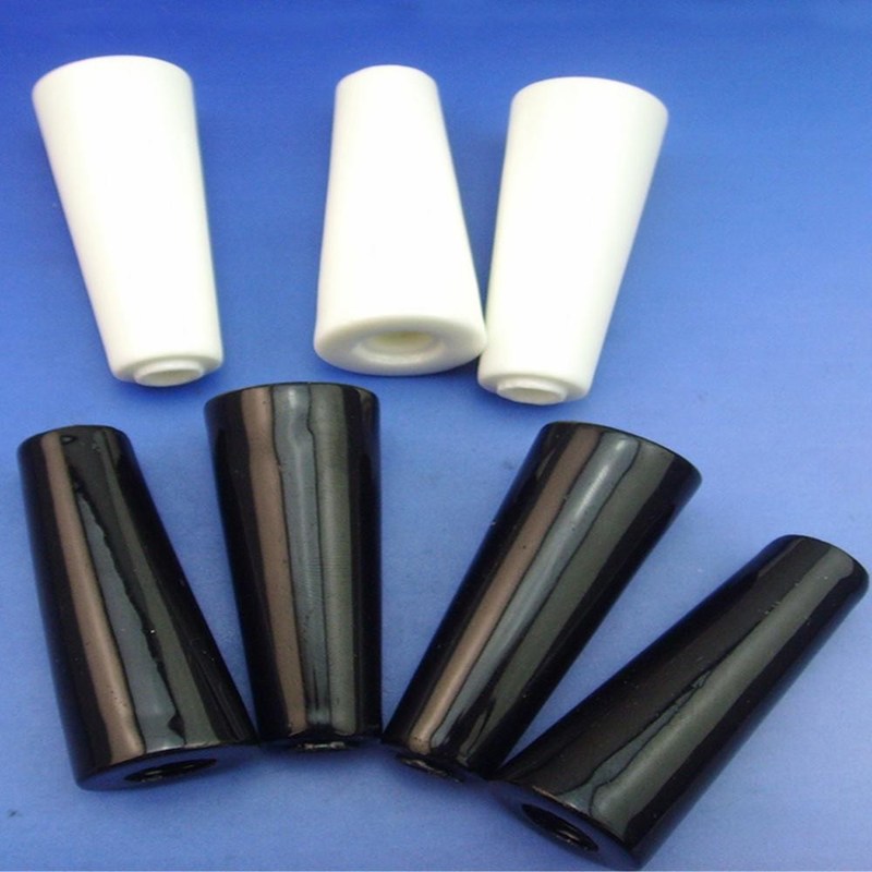 Nonporous Alumina Ceramic Rods and Discs black or white or blue color