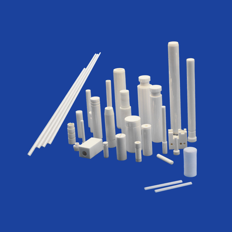99.9 Al2O3 Alumina Ceramic Shafts Custom Zirconia Shafts For Gear