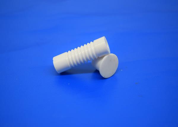 Wear Resistance Zirconia Ceramic Threaded Rod , Alumina Threaded Rod And Screws