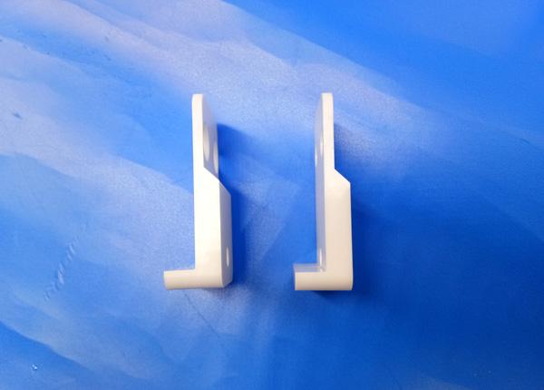 Hollow Machining Ceramic Parts Zirconia Ceramic Pressure Switch / Substrate With Groove