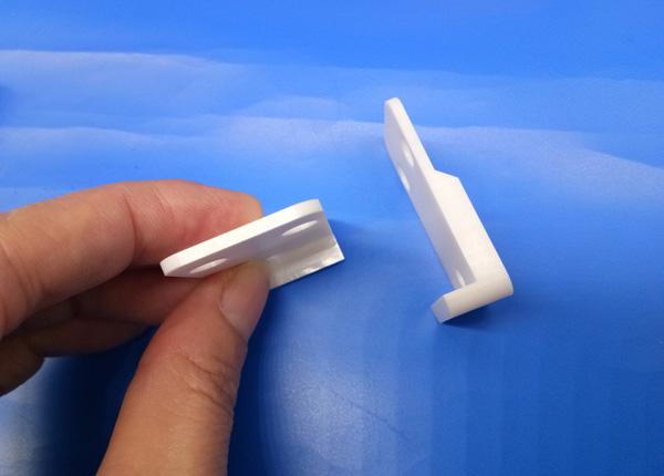 Hollow Machining Ceramic Parts Zirconia Ceramic Pressure Switch / Substrate With Groove