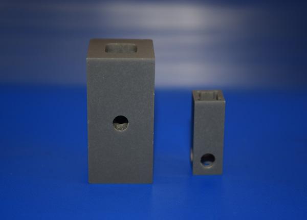 Hollow Machining Ceramic Parts Zirconia Ceramic Pressure Switch / Substrate With Groove