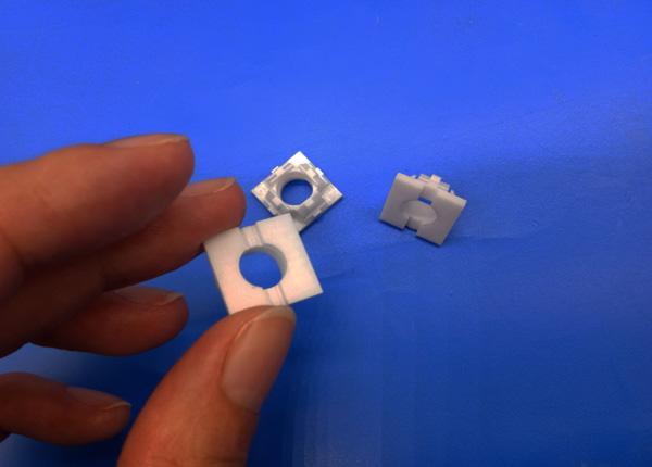 Small Size Machining Ceramic Parts Zirconia Square Shaped Lantern Ring / Piece / Parts