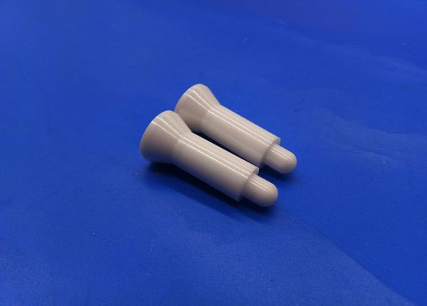 White Color Industrial Zirconia / Aluminum Ceramic Dowel Pin ZrO2 Threaded Dowel Pins Nut Bolts