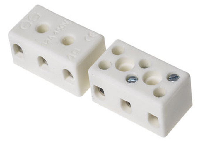 Insulating Electrical Alumina Ceramic Terminal Block High Temperature