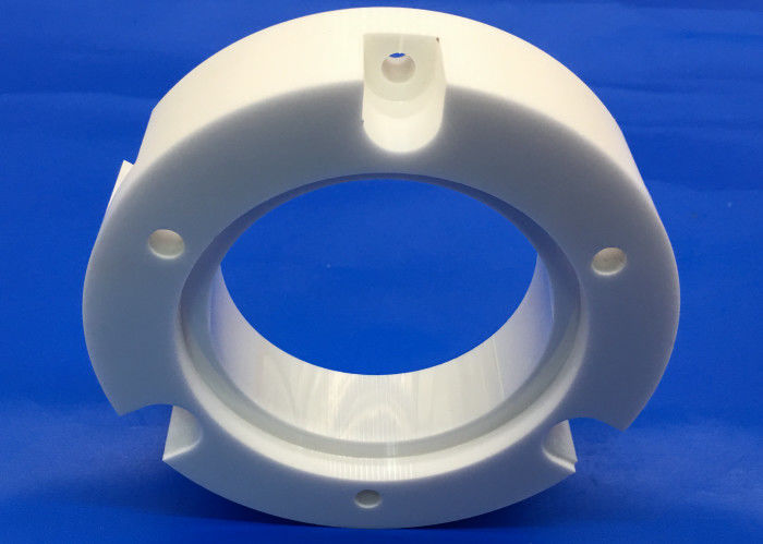 99% Alumina Ceramic Flange With Thread Wear Resistance Corrosion Resistance