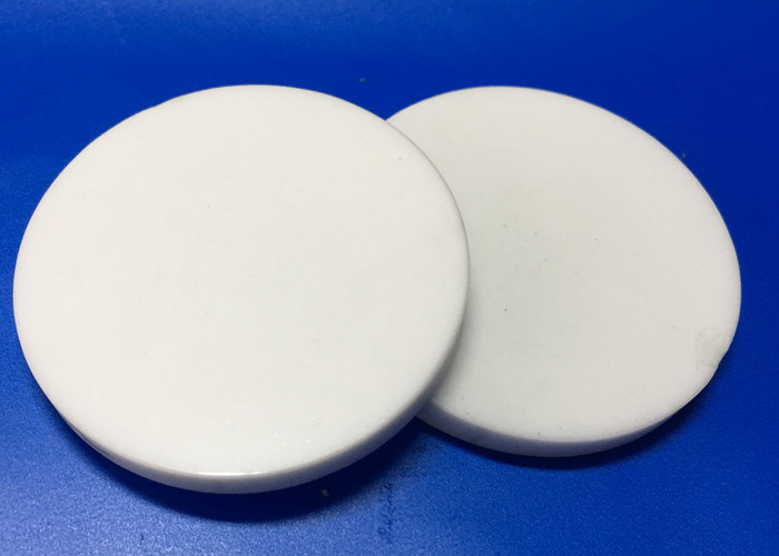 Alumina Zirconia Ceramic Wafer , Circular White Ceramic Plates For