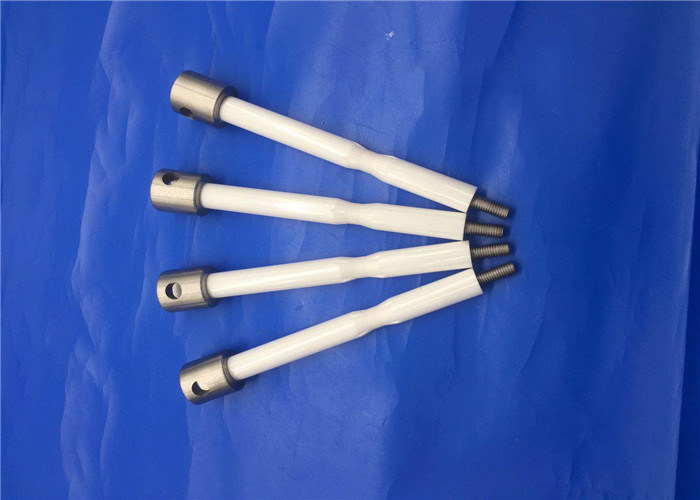 Advanced Zro2 Zirconia Ceramic Rod / Plunger Rod With Stainless Steel